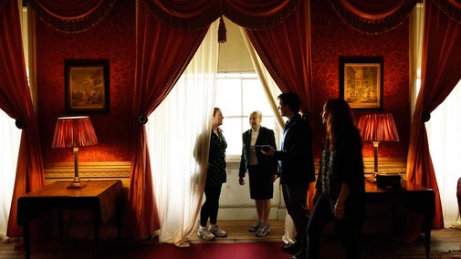 Group enjoying a Twilight Tour at Castle Coole